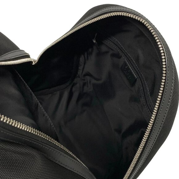 GUCCI Shelly (Web) Black Nylon Canvas Leather Backpack bran-1230-090825 - Picture 9 of 14